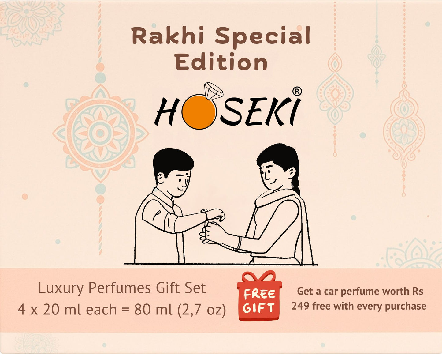 Scented Bonds: Rakhi Special Luxury Mini Perfume Set