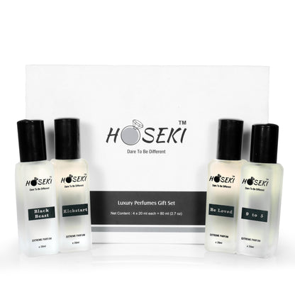 4 Luxury Miniature Fragrance Gift Set By Hoseki